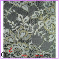 Charming and Classical Gold Silk Designed Lace Fabric